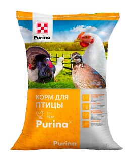 Комбикорм Purina® для продуктивных перепелов-несушек предкладка/яйцекладка, 25 кг