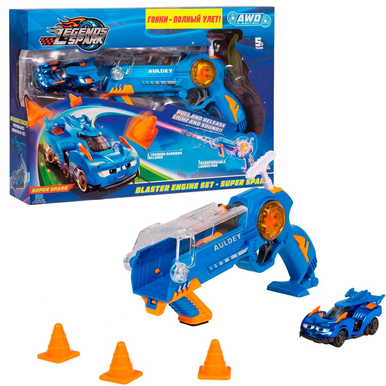 Набор игровой Legends of Spark супербластер+машина Спарк 38798