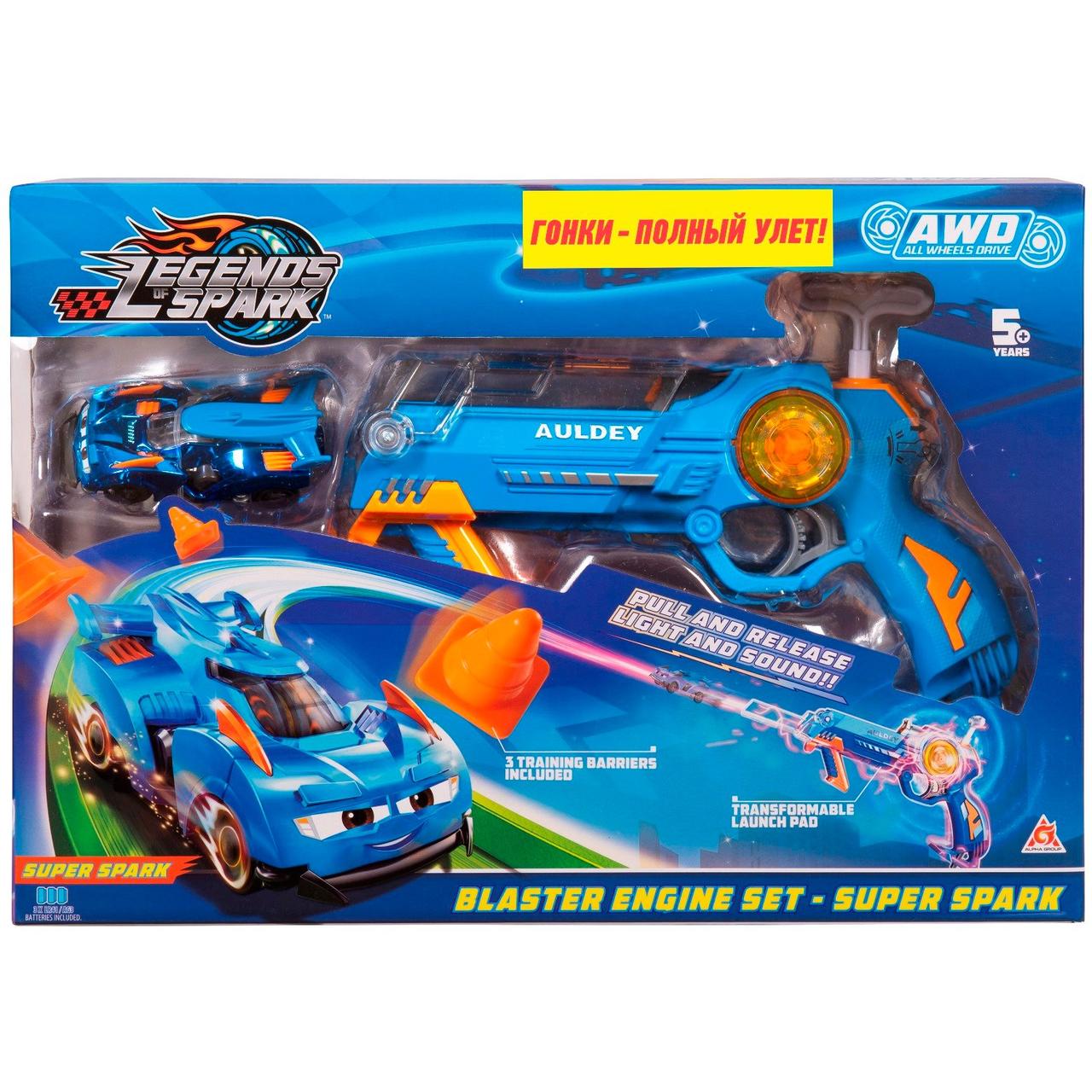Набор игровой Legends of Spark супербластер+машина Спарк 38798