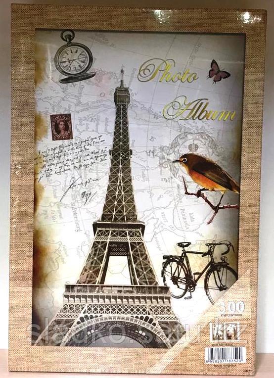 Фотоальбом 300 фото 10х15 см Эйфелева башня с велосипедом - фото 1 - id-p105641116