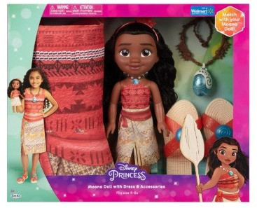 Кукла принцессы Диснея Моана с детским платьем и аксессуарами  Disney