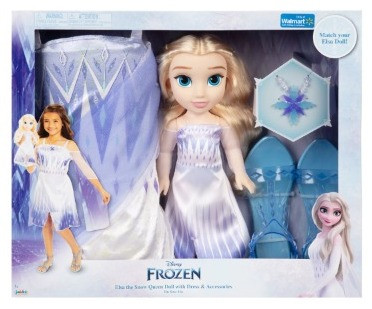 Кукла Disney Frozen Elsa Toddler с детским платьем и аксессуарами - фото 2 - id-p105643987