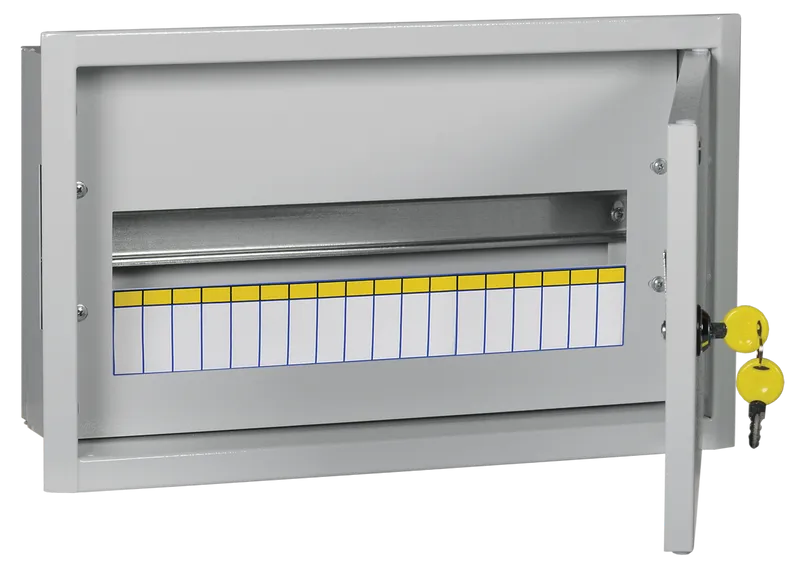 Корпус распределительный TITAN3 ЩРв-18 (265х440х120мм) металлический встраиваемый IP31 IEK, фото 1