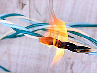 Испытание средства огнезащиты кабелей