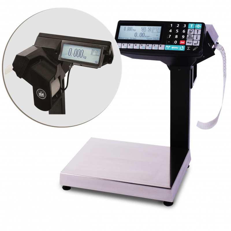 Торговые печатающие весы регистраторы с отделительной пластиной MK-6.2-R2P10