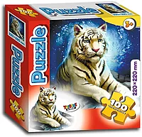 Пазл 100 эл Белый тигр