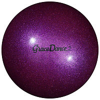 Мяч для художественной гимнастики, блеск, 18,5 см, 400 г, цвет сиреневый