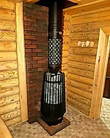 Дровяная банная печь Grill'D Cometa Vega 180 Window, фото 3