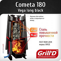 Дровяная банная печь Grill'D Cometa Vega 180 Window, фото 5