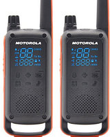 Motorola TALKABOUT T82 Twin Pack қара-қызғылт сары