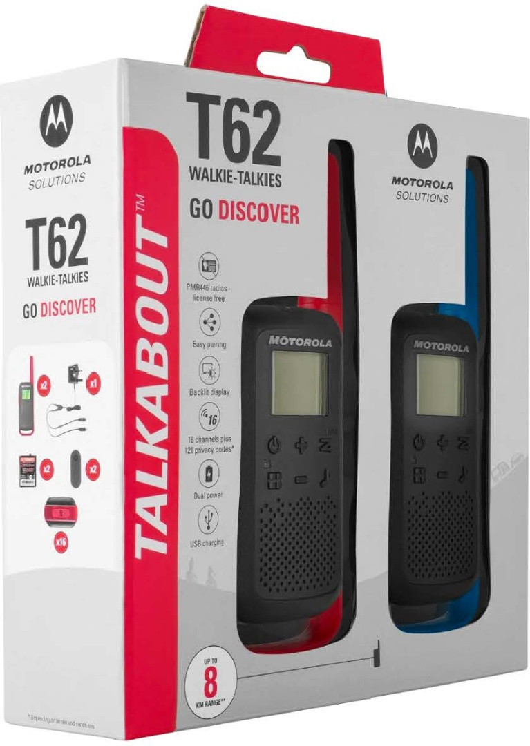 Motorola Talkabout T62 Twin Pack красный-синий - фото 4 - id-p105674645