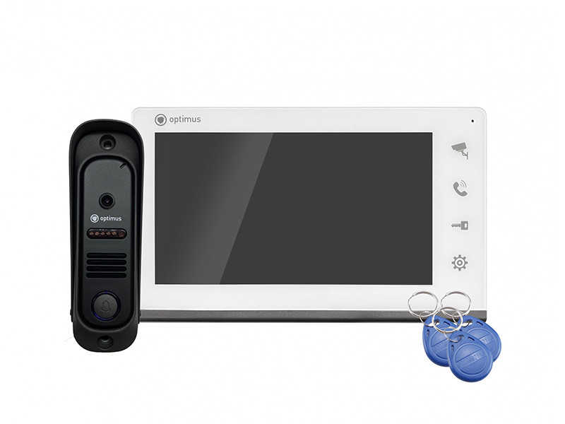 Комплект видеодомофона Optimus Leader IK-7.0 (w+b)