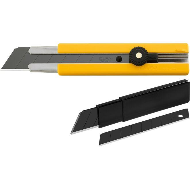 Нож с выдвижным лезвием OLFA 25 мм (OL-H-1BB/5BB)