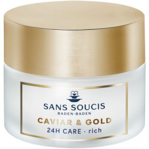 Крем антивозрастной для сухой кожи Sans Soucis CAVIAR&GOLD ANTI AGE DELUXE 24H CARE RICH - фото 1 - id-p105679021