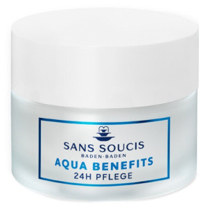 Крем увлажняющий для нормальной кожи 24-часового ухода Sans Soucis Moisture Aqua Benefits 50 мл - фото 1 - id-p105679717
