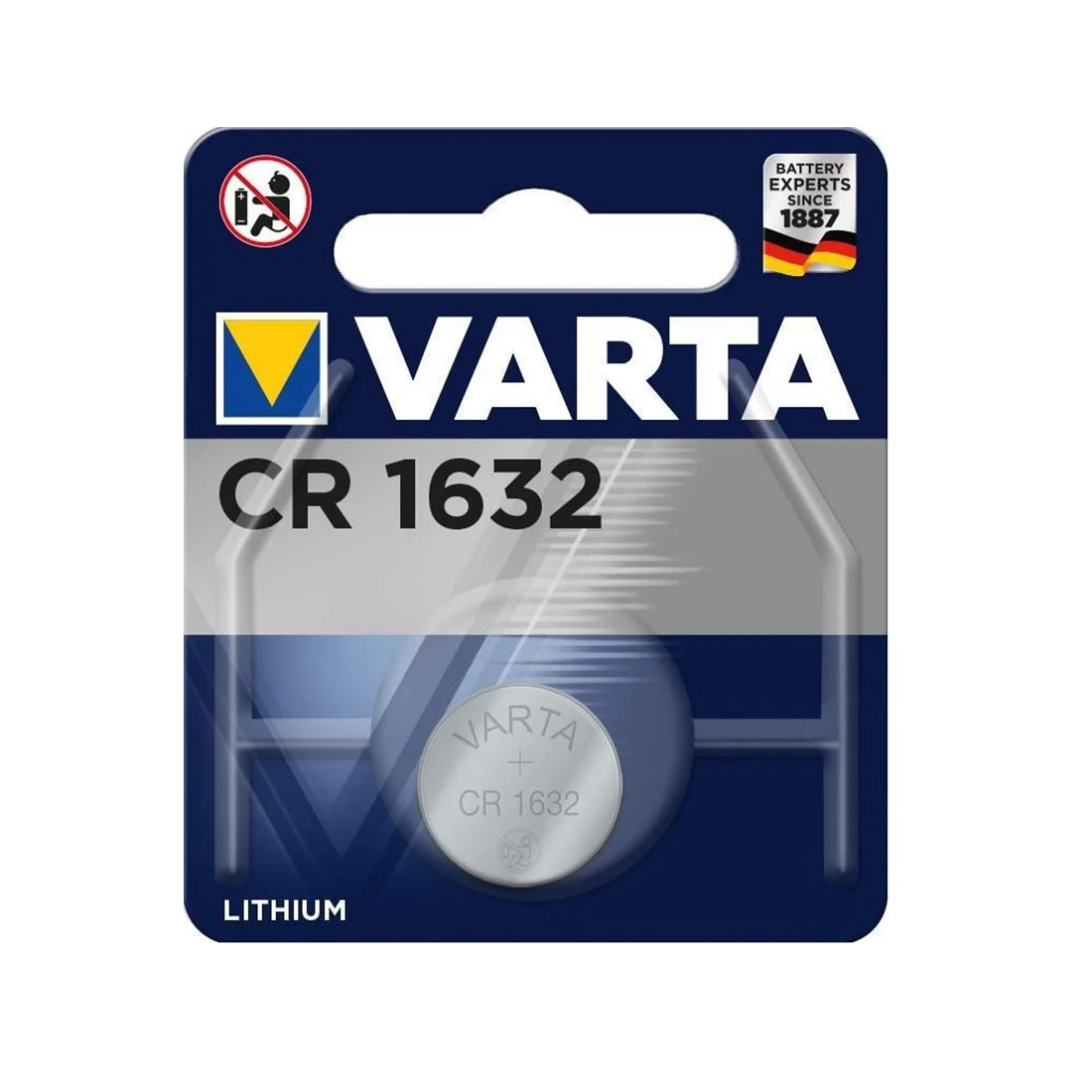 Батарейка VARTA Lithium CR1632 3V 1 шт. в блистере - фото 2 - id-p105683908