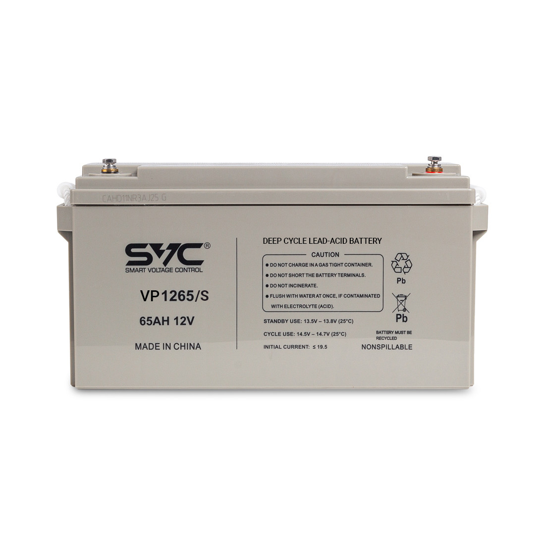 Аккумуляторная батарея SVC VP1265/S 12В 65 Ач (350*165*178) - фото 2 - id-p105684914