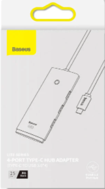 Хаб USB 3.0 Baseus Lite Series WKQX030301 Type-C вход - фото 2 - id-p105691153