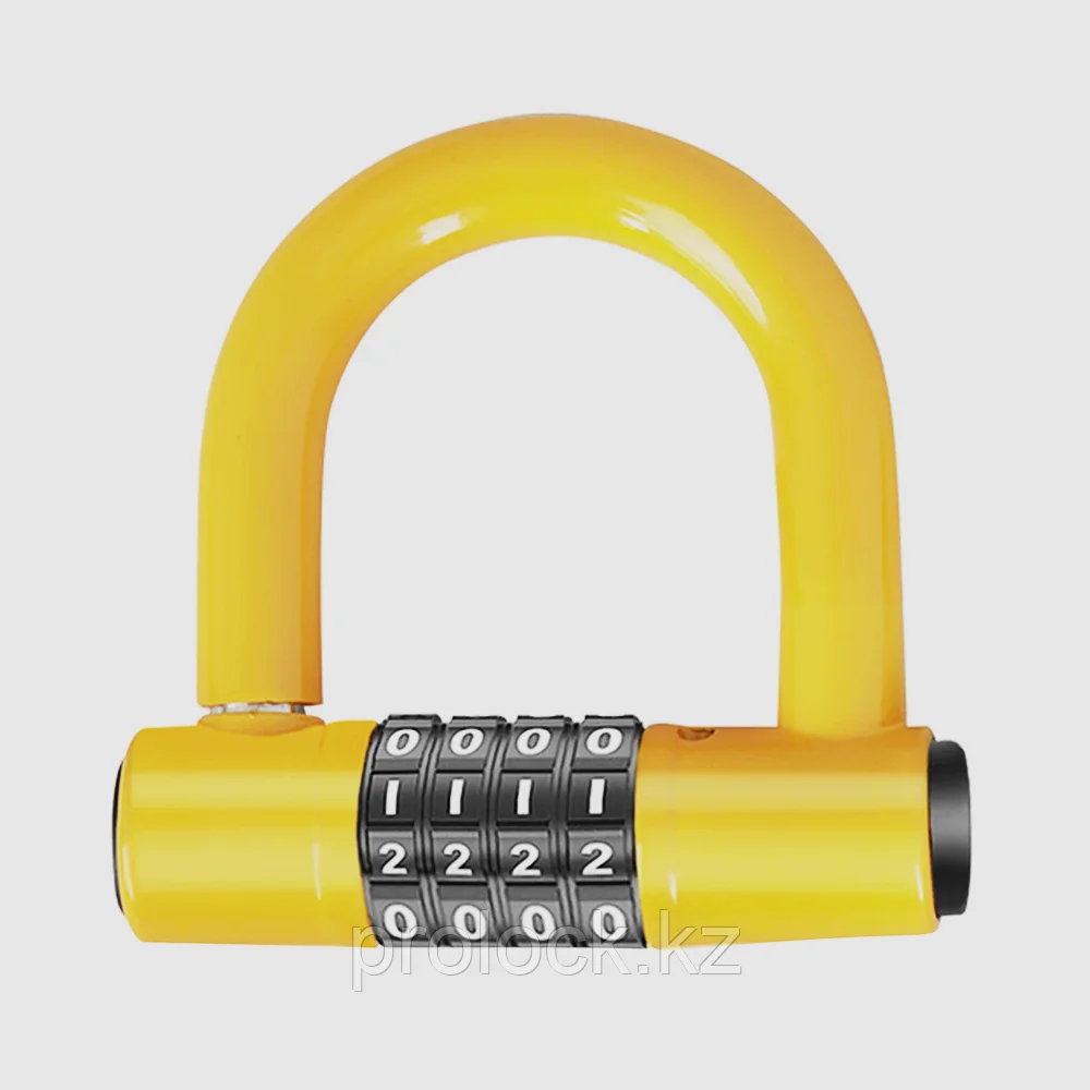 Кодовый навесной замок "Padlock". Цвет жёлтый.: продажа, цена в Алматы ...