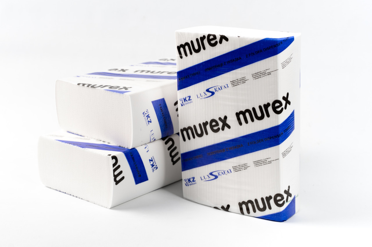 Бумажные полотенца Z–укладки MUREX, целлюлоза 100% (12*200 листов)