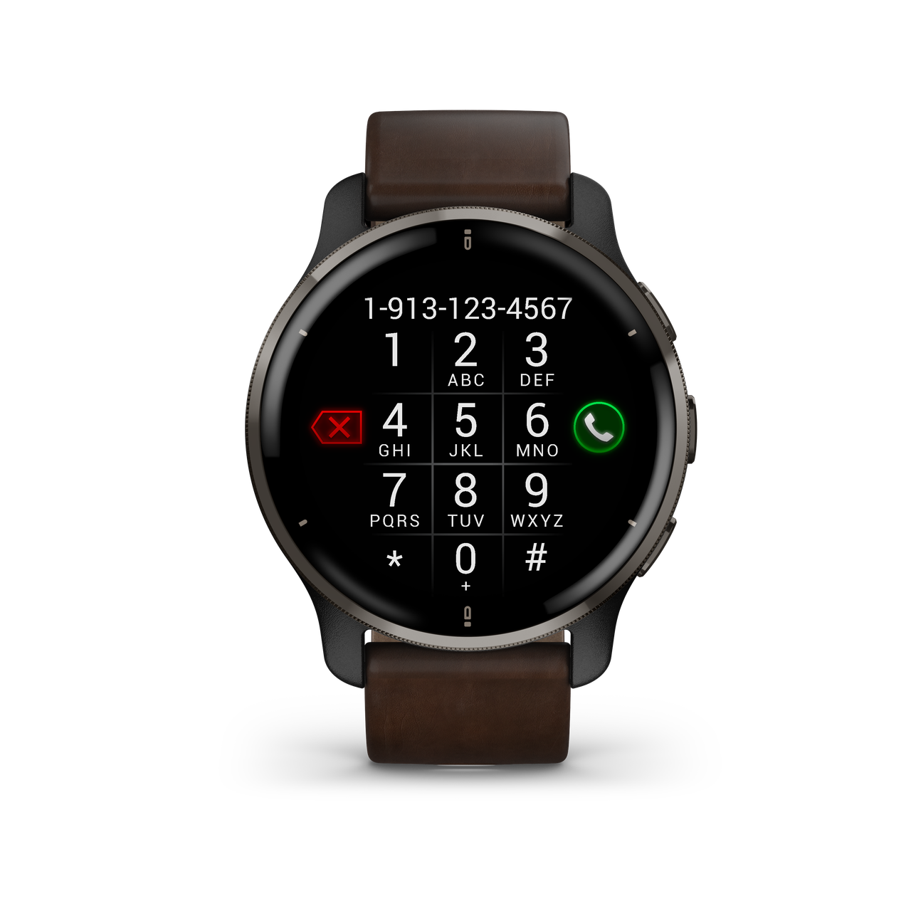 Смарт-часы VENU 2 PLUS черные с кожанным ремешком - фото 7 - id-p105694176