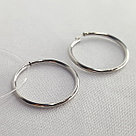 Серьги из серебра Diamant 94-124-01719-1 серебро с родием, фото 2