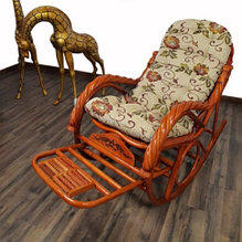 Кресло качалка из ротанги (плетен.)