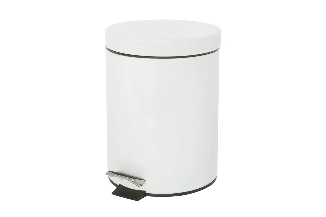 Бак для мусора с крышкой BERKRAFT 5 л Белый - купить по лучшей цене в ...