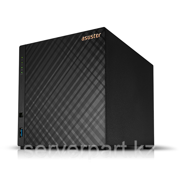 Сетевой накопитель NAS Asustor Drivestor AS1104T, 4LFF, RAID 0,1,5,6,JBOD, 1GB, 1x2.5GbE, 2xUSB 3.2, 90W