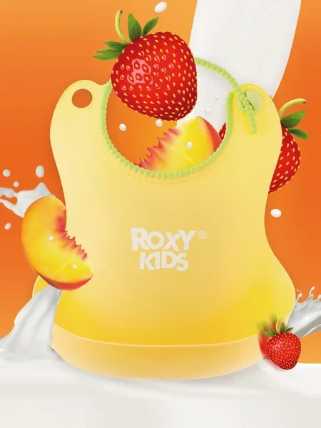 ROXY-KIDS Нагрудник слюнявчик для кормления малыша - фото 1 - id-p105698263