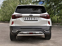 Защита заднего бампера d63 дуга Kia Seltos 2019-по н.в