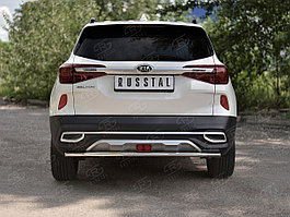 Защита заднего бампера d42 Kia Seltos 2019-по н.в