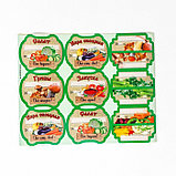 Набор цветных этикеток для домашних заготовок из овощей, грибов и зелени 6.4×5.2 см, фото 2
