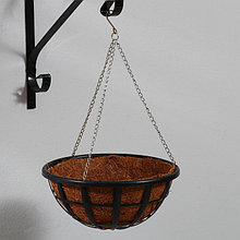 Кашпо подвесное, d = 25 см, с кокосовым вкладышем, «Сетка»