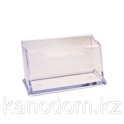Подставка для визиток пластиковая прозрачная Deli 7623