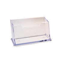 Подставка для визиток пластиковая прозрачная Deli 7623