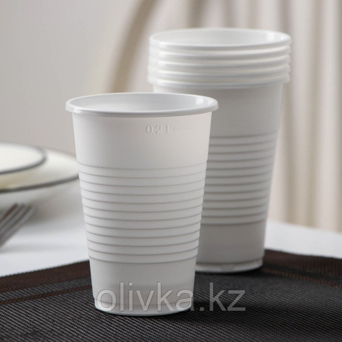 Набор одноразовой посуды на 6 персон «Летний №1», тарелки плоские, стаканчики 200 мл, вилки, бумажные - фото 3 - id-p105716865