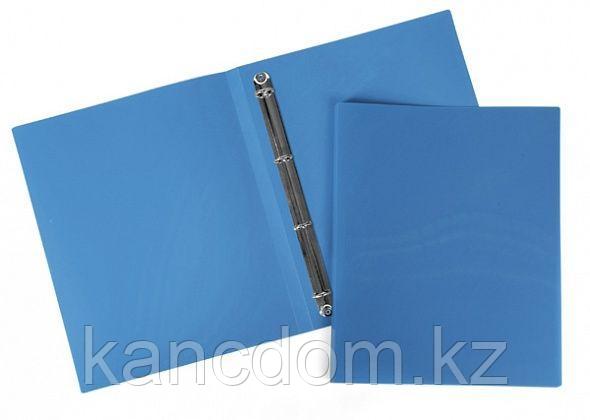 Папка с 4 кольцами Hatber А4 25мм 500мкм - Line Синяя