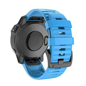 Garmin Fenix 5 fenix 6 26мм силиконовый Синий ремешок 2 оттенка на выбор, фото 4