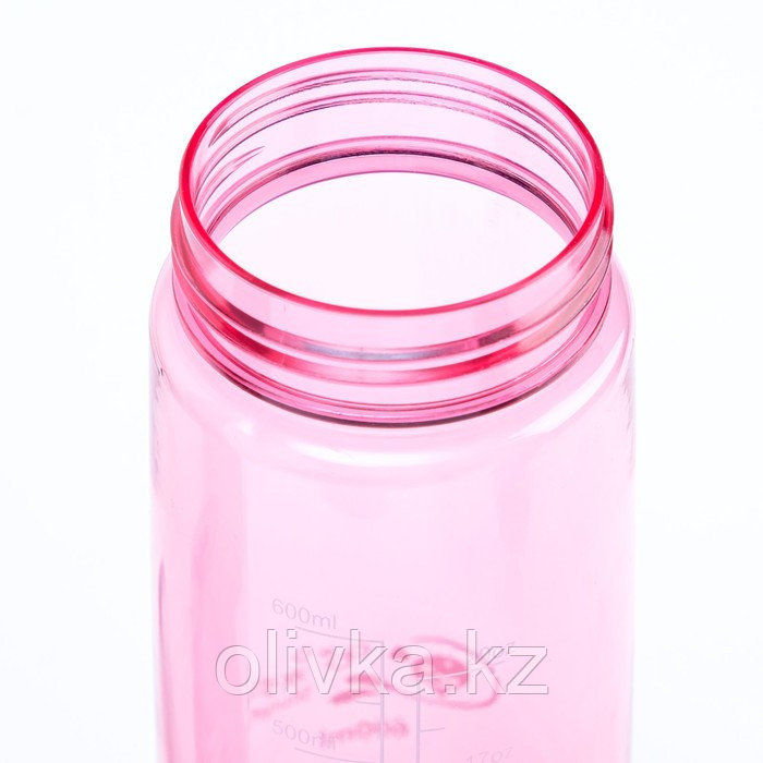 Бутылка для воды, 600 мл, "Айви", розовая - фото 3 - id-p105715018