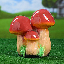 Садовая фигура "Семья грибов", гипс, 22х15х24 см, микс