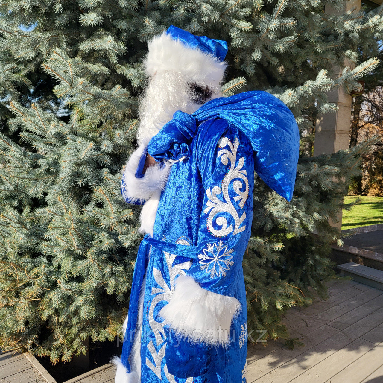 Костюм Деда Мороза (синий) - фото 5 - id-p94500449