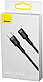 Кабель USB Baseus Cafule Type-C PD2.0 60W flash charging data line (20V 3A) 1m Gray+Black, фото 2