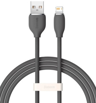 Кабель Baseus Jelly CAGD000001 Lightning 2.4A 1.2м, Черный