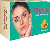 Отбеливающее травяное мыло, Trichup Vasu 125 г. Обогащено ПАПАЙЕЙ