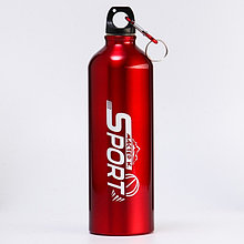Фляжка-бутылка для воды "Мастер К.", 750 мл, 24.5  х 7 см, красная