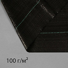 Агроткань застилочная, с разметкой, 10 × 3,2 м, плотность 100 г/м², полипропилен, чёрная