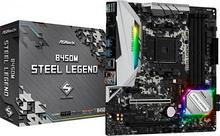 Материнская плата Asrock B450M STEEL LEGEND Soc-AM4 AMD B450 4xDDR4 mATX AC`97 8ch(7.1) GbLAN RAID+HDMI+DP