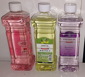 Масло массажное в ассортименте, 500мл.