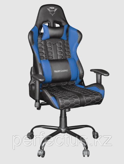 Игровое компьютерное кресло Trust GXT 708B Resto синий - фото 1 - id-p105746586
